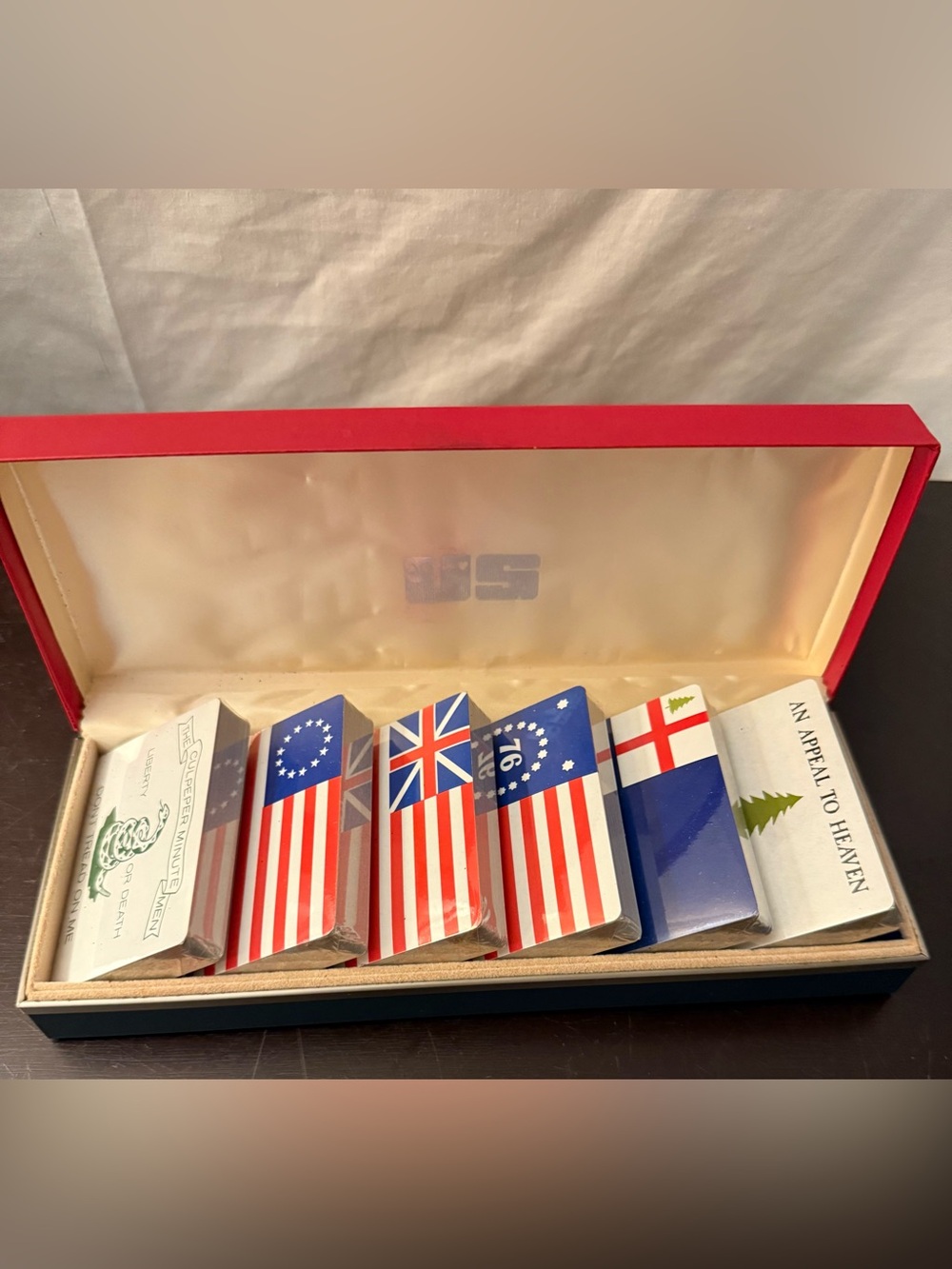 NIB United States Playing Card Company Bicentennial playing cards issued in 1976